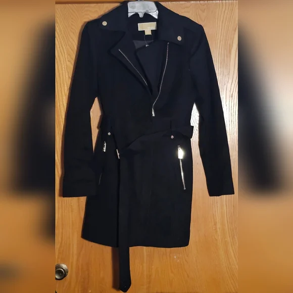 NWT Michael Kors Wool Blend Peacoat - Picture 3 of 9
